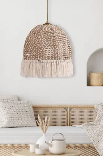 Delacorde Handmade Chandelier Jute Ecru Hnmd-42-Jute Ecru - 1