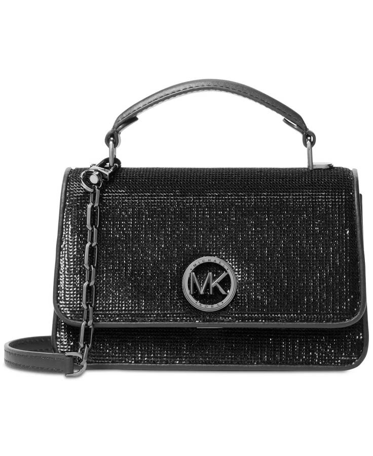 Delancey Mini East West Top Handle Chain Crossbody Black - 1