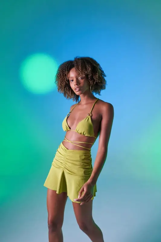 Делфи Юбка Зеленый - 3