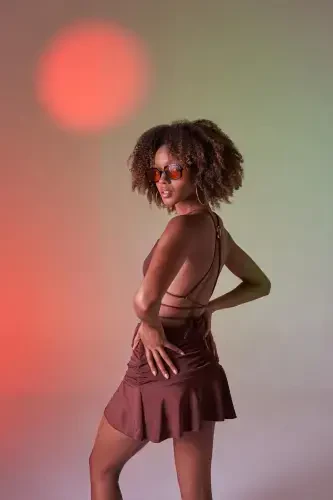 Delphi Skirt Brown - 1