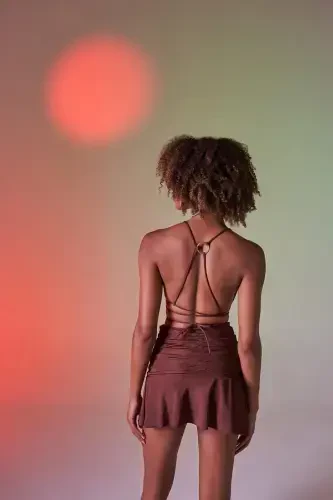 Delphi Skirt Brown - 3