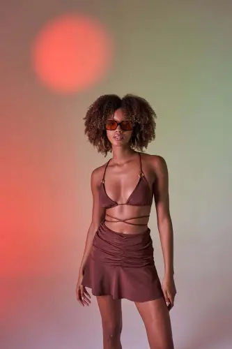 Delphi Skirt Brown - 1