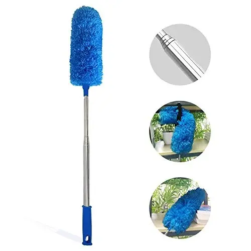 DELUX Microfiber Feather Duster Extendable Duster with 100 inches Extra Long Pole, Bendable Head & Long Handle Dusters for Cleaning Ceiling Fan, High Ceiling, Blinds, Furniture & Cars - 5