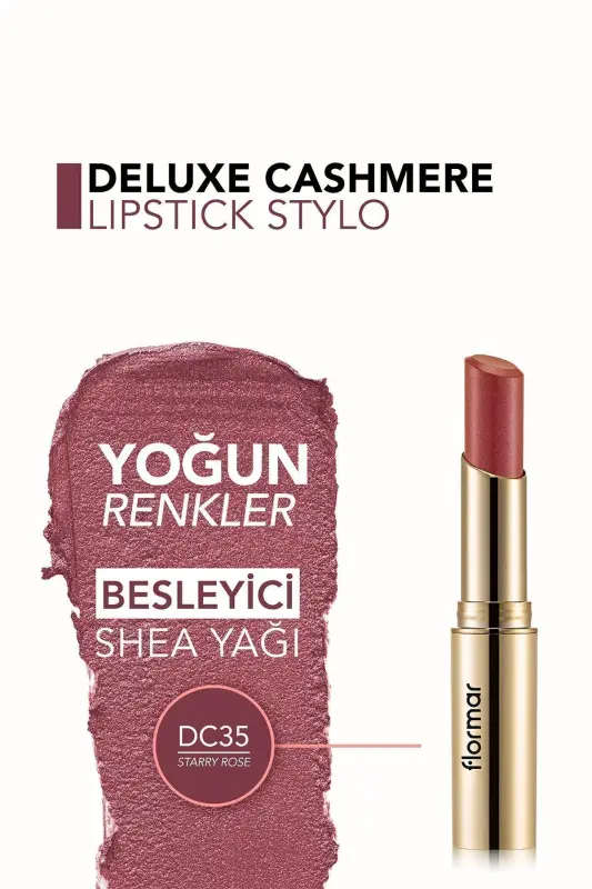 Deluxe CasModazoneere Lipstick Stylo Metallic Rosewood Lipstick DC35 8690604209798-DC35 STARRY ROSE - 4