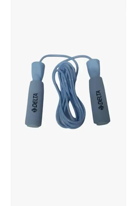 Deluxe Sponge Grip Bearing Adjustable Jump Rope-Gray - DELTA