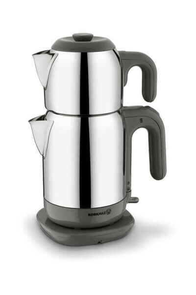 Demtez Stainless Steel/Grey Electric Kettle 1.6 Lt A369-14 - KORKMAZ (1)