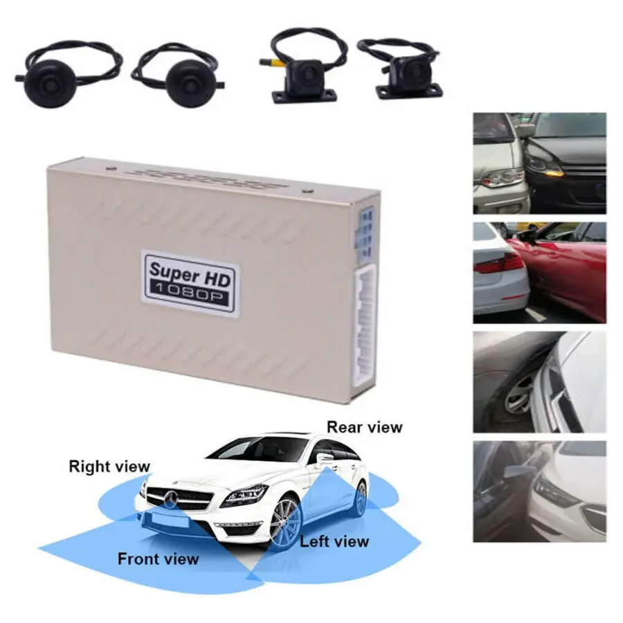 Denest HD Car 360 Bird View Surround System DVR Record Backup Camera parking monitoring - 8