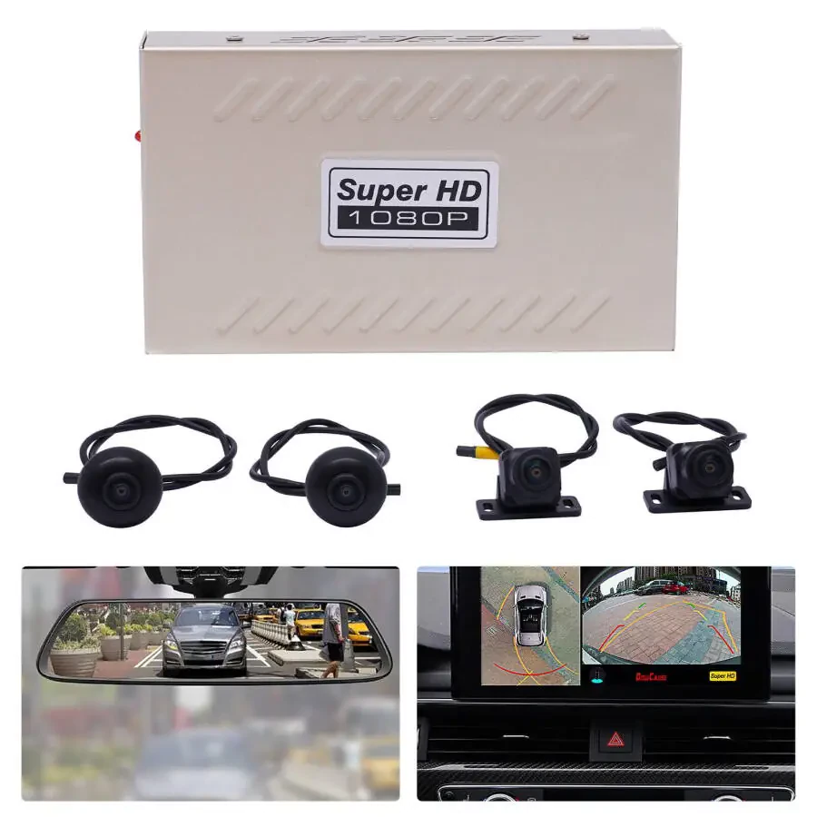 Denest HD Car 360 Bird View Surround System DVR Record Backup Camera parking monitoring - 9