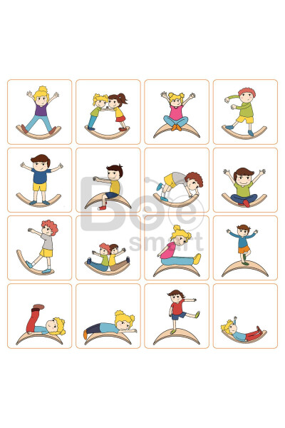 Denge Tahtası Balance Board Doğal Ahşap Çocuk Oyuncak - 3