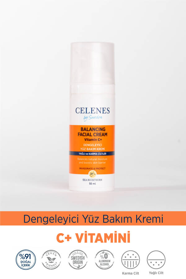 Dengilashtiruvchi yuz kremi 50ml yog'li va aralash teriga mo'ljallangan dengiz iğdesi - 8