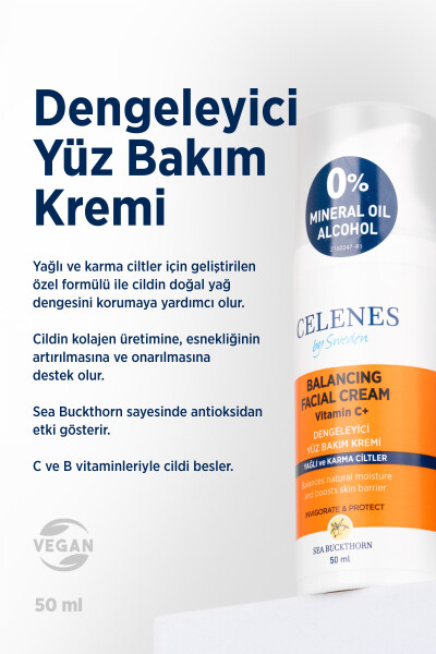 Dengilashtiruvchi yuz kremi 50ml yog'li va aralash teriga mo'ljallangan dengiz iğdesi - 9