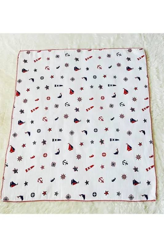 Dengizchi Modelli Muslin O'g'il Bolalar Xuntuvchi Ko'rpa - Dengizchi - 3