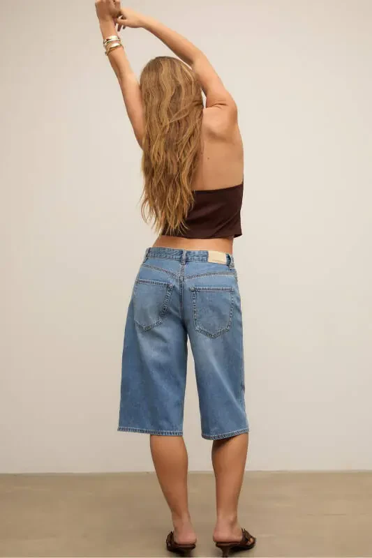 Denim Bermuda shorts - 4