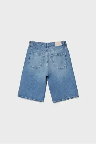 Denim Bermuda shorts - 7