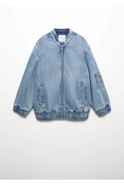 Denim bomber jacket - 3