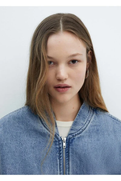 Denim bomber jacket - 5