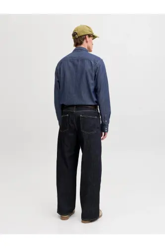 Denim Gömlek-Dark Denim - 3