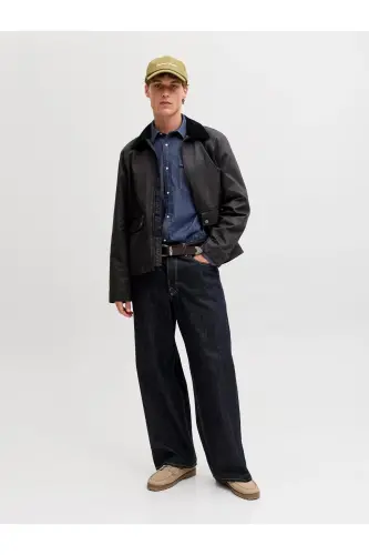 Denim Gömlek-Dark Denim - 7