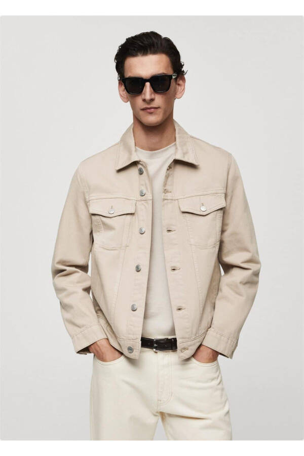 Denim jacket with pockets - 1