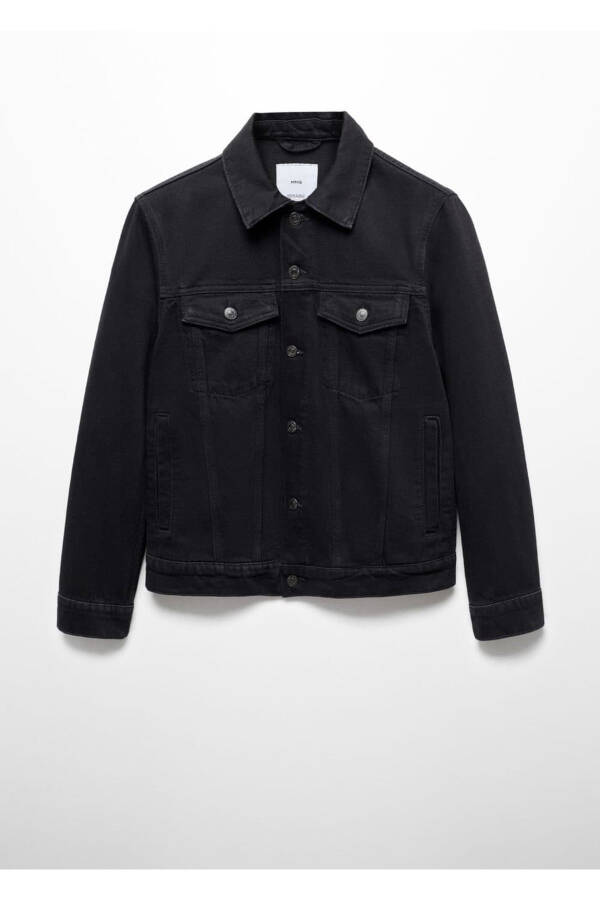 Denim Jacket with Pockets - 5