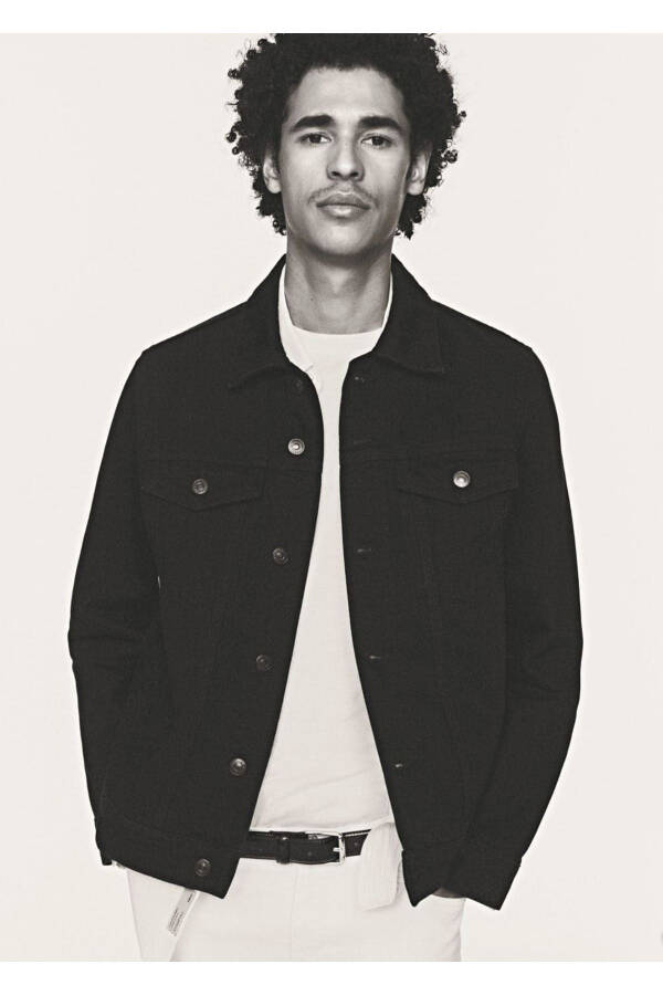 Denim Jacket with Pockets - 8