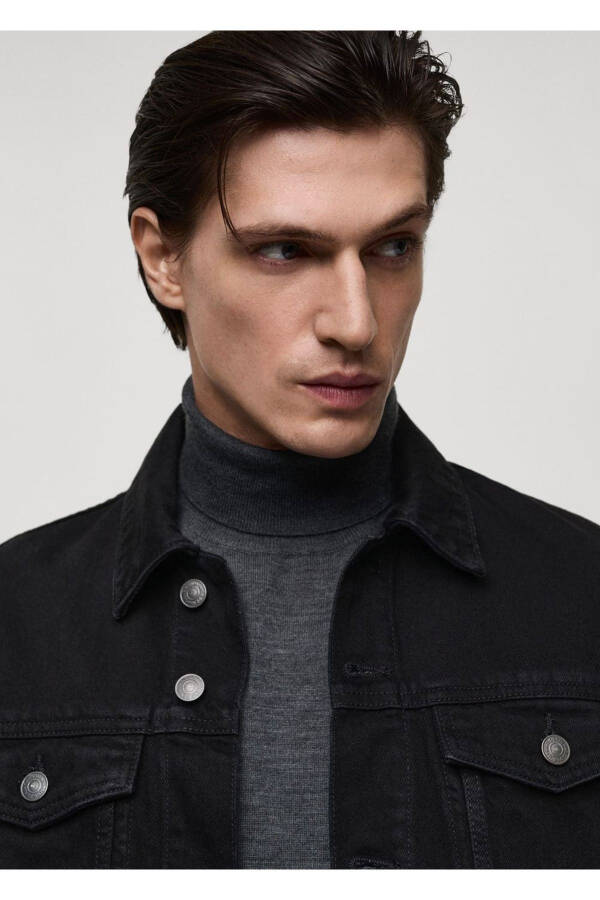 Denim Jacket with Pockets - 2