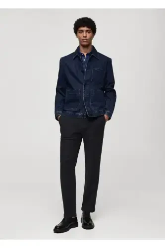 Denim jacket with pockets - 5