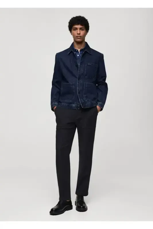 Denim jacket with pockets - 5