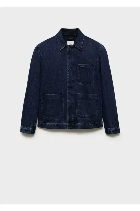 Denim jacket with pockets - 6