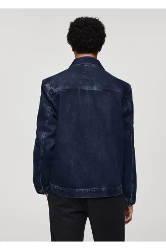 Denim jacket with pockets - MANGO MAN (1)