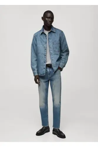 Denim jacket with pockets - 3