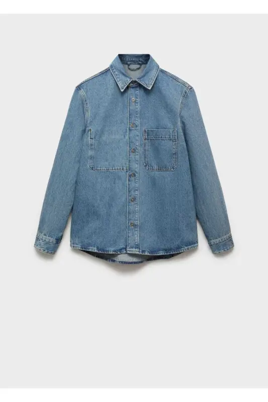 Denim jacket with pockets - 4