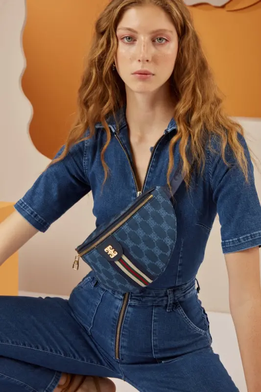 Denim Kadın Bel Çantası 05PO22Y1633 - Denim - 1
