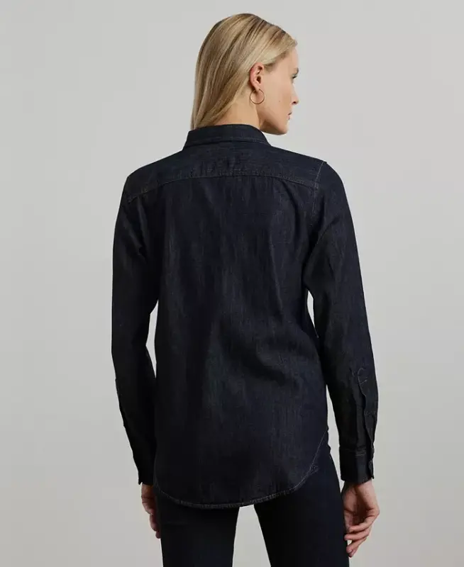 Denim ko'ylak -To'q yuvish - 2
