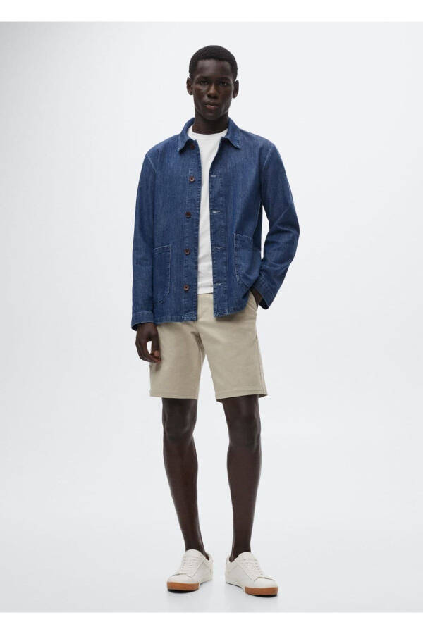 Denim Overshirt with Pockets - 2