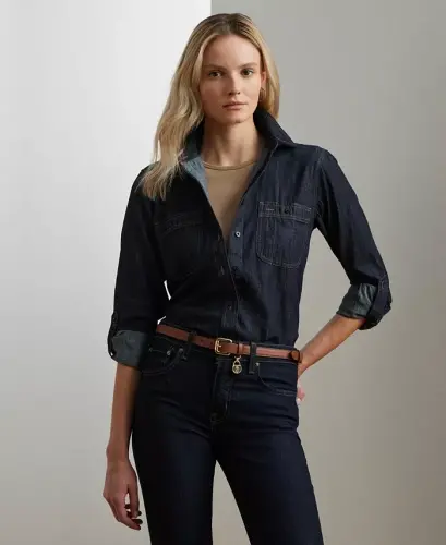 Denim Shirt -Dark Rinse Wash - 1