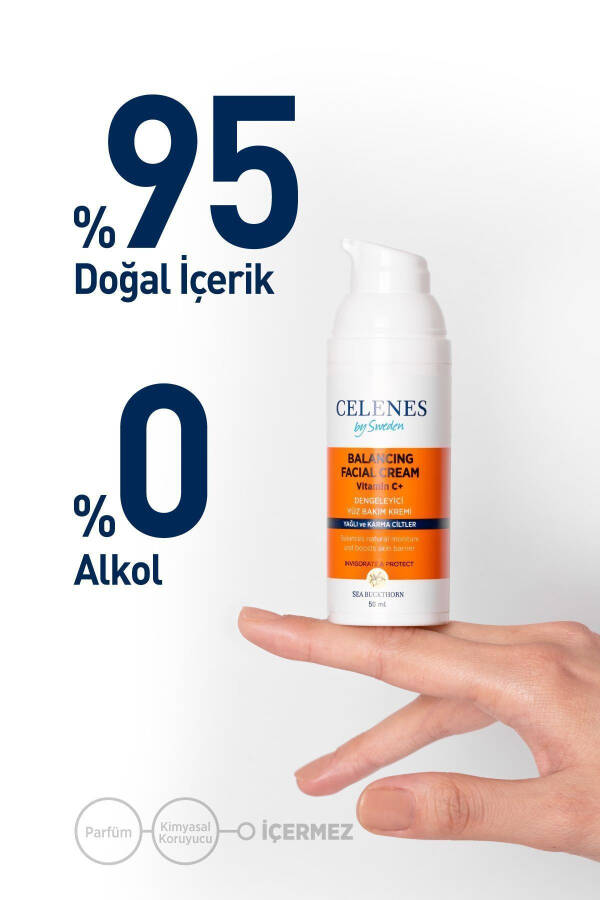 Sea Buckthorn Dengeleyici Yüz Kremi Yağlı ve Karma Ciltler 50 ml - 3