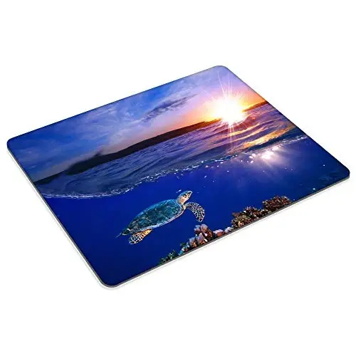 Sea Turtle Mousepad Non-Slip Rubber Base Mouse Pads for Computers Laptop Office Desk Accessories Mouse pad (Sea Turtle, 1pc) - 2