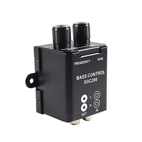 Denpetec Car Bass Controller, Car Audio Amplifier Subwoofer Equalizer Crossover Volume Regulator Bass Controller Knob - 5