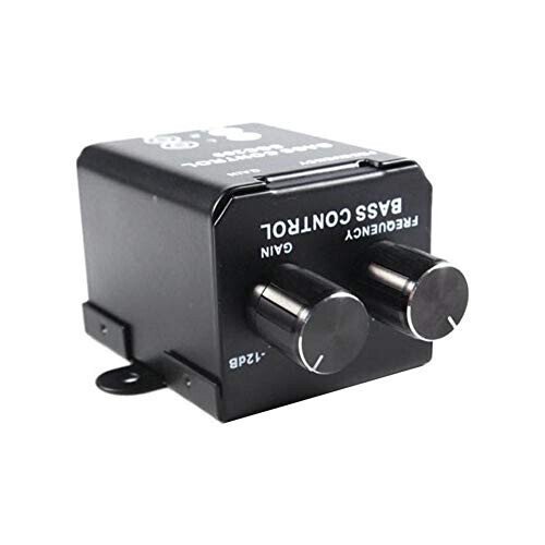 Denpetec Car Bass Controller, Car Audio Amplifier Subwoofer Equalizer Crossover Volume Regulator Bass Controller Knob - 7