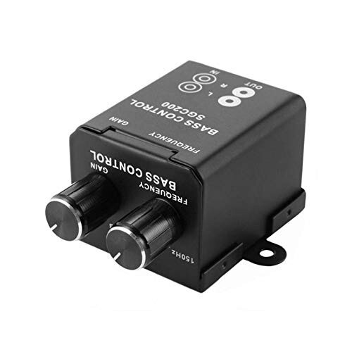 Denpetec Car Bass Controller, Car Audio Amplifier Subwoofer Equalizer Crossover Volume Regulator Bass Controller Knob - DENPETEC