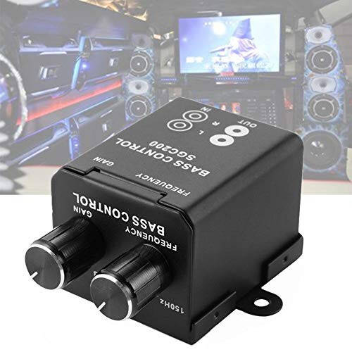 Denpetec Car Bass Controller, Car Audio Amplifier Subwoofer Equalizer Crossover Volume Regulator Bass Controller Knob - 2
