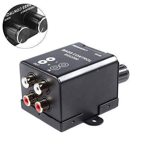 Denpetec Car Bass Controller, Car Audio Amplifier Subwoofer Equalizer Crossover Volume Regulator Bass Controller Knob - 3