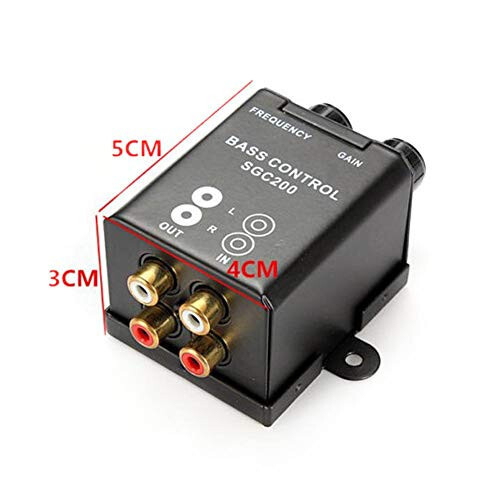 Denpetec Car Bass Controller, Car Audio Amplifier Subwoofer Equalizer Crossover Volume Regulator Bass Controller Knob - 4