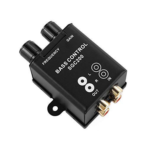 Denpetec Car Bass Controller, Car Audio Amplifier Subwoofer Equalizer Crossover Volume Regulator Bass Controller Knob - 6