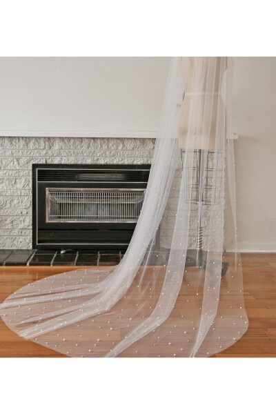 Dense Pearl Veil 2.5 Meter Length 1.5 Width - 23