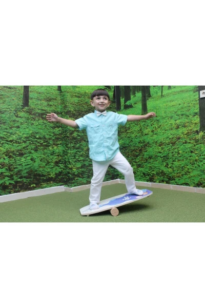 Деревянная балансировочная доска с печатью - 4