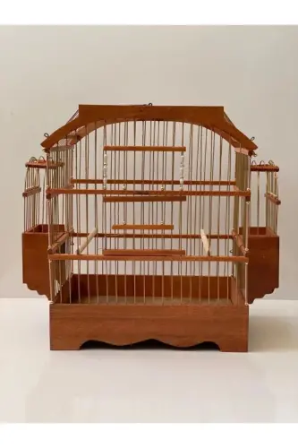 Деревянная клетка для птиц - 3