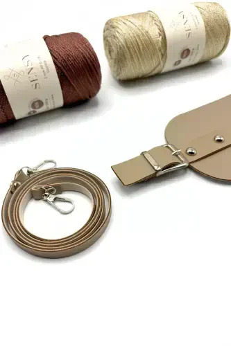 Deri Askılı Telefon Kiti-Gri - 5