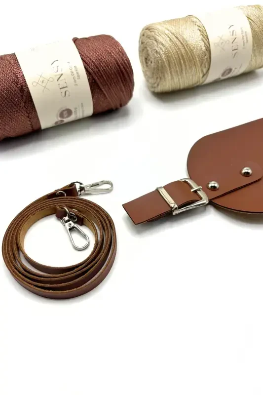 Deri Askılı Telefon Kiti-Gri - 6